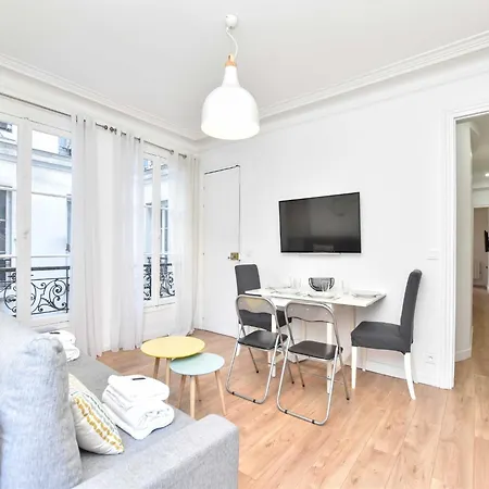 公寓 Charming 1br 4p - Louvre Museum